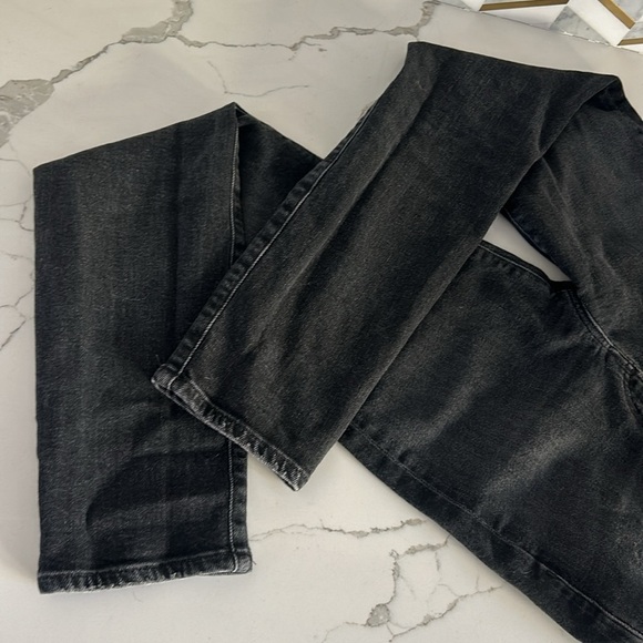 AGOLDE Black Distressed Pinch Waist Skinny High Rise Stretch Jeans size 27 - Picture 8 of 12